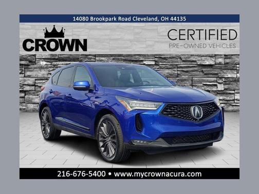 Apex Blue Pearl 2022 Acura RDX A-Spec Advance Package