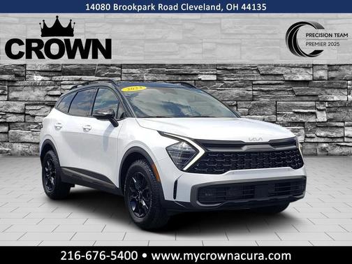 Glacier White Pearl/Ebony Black Roof 2023 Kia Sportage S