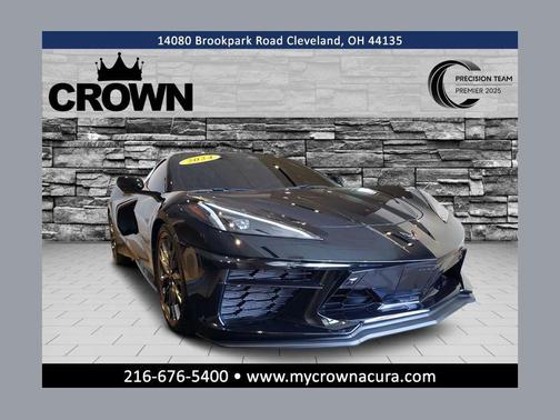 Black 2024 Chevrolet Corvette Stingray w/3LT