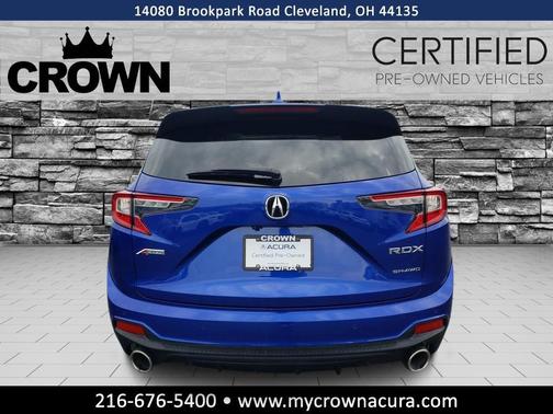 Apex Blue Pearl 2023 Acura RDX A-Spec Advance Package