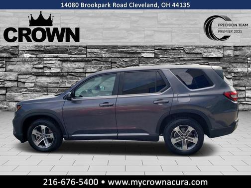 Modern Steel Metallic 2024 Honda Pilot EX-L 7 Passenger