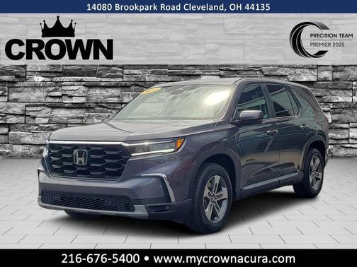 Modern Steel Metallic 2024 Honda Pilot EX-L 7 Passenger