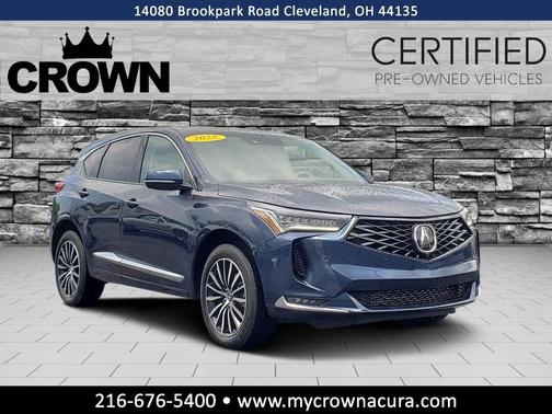 Canyon River Blue Metallic 2025 Acura RDX Advance Package