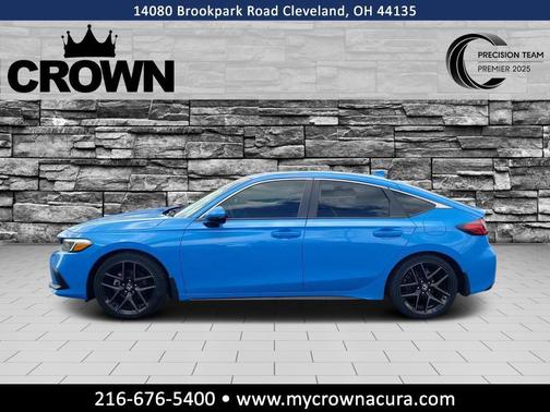 Boost Blue Pearl 2024 Honda Civic Sport Touring