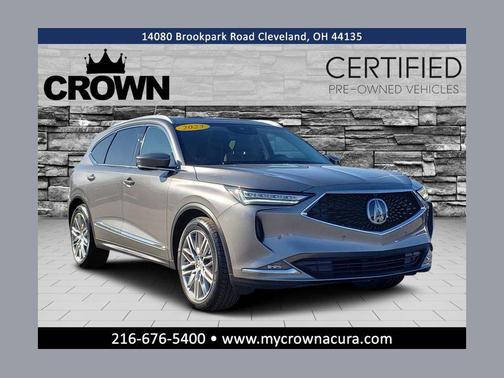 Liquid Carbon Metallic 2023 Acura MDX Advance Package
