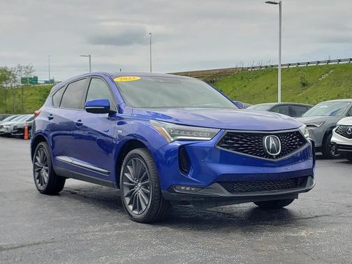 Apex Blue Pearl 2022 Acura RDX A-Spec Advance Package
