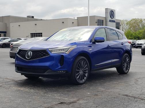 Apex Blue Pearl 2022 Acura RDX A-Spec Advance Package