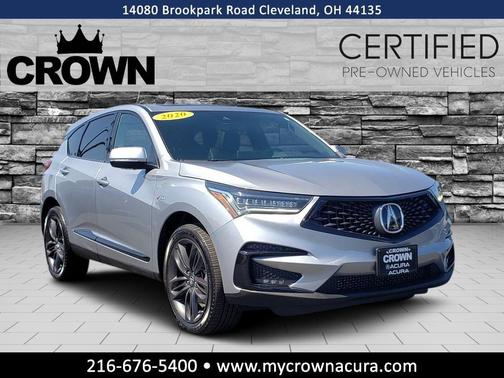 Lunar Silver Metallic 2020 Acura RDX A-Spec