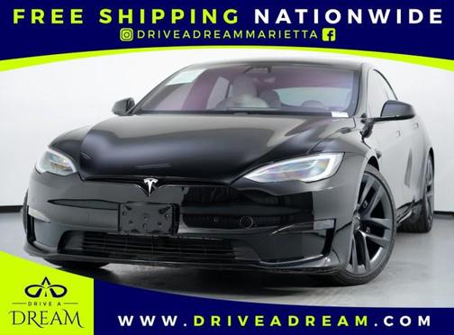 Solid Black 2021 Tesla Model S Plaid