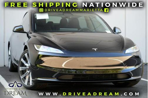Solid Black 2024 Tesla Model 3 Standard Range