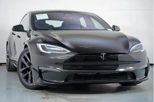 Solid Black 2021 Tesla Model S Plaid