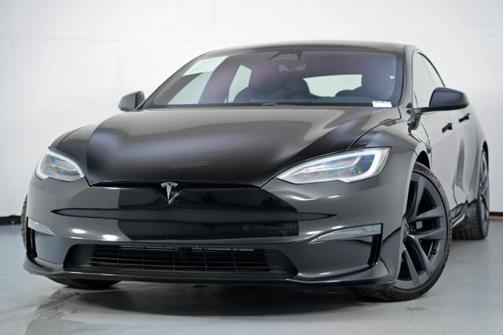Solid Black 2021 Tesla Model S Plaid
