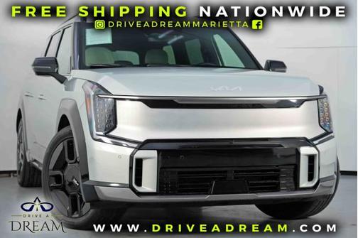 Ivory Silver 2024 Kia EV9 GT-Line