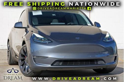 Midnight Silver Metallic 2022 Tesla Model Y Performance Dual Motor All-Wheel Drive