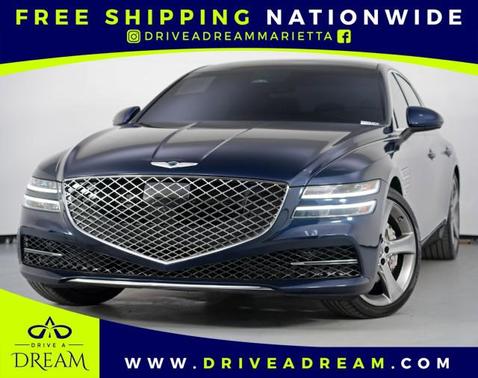 Adriatic Blue 2021 Genesis G80 3.5T RWD