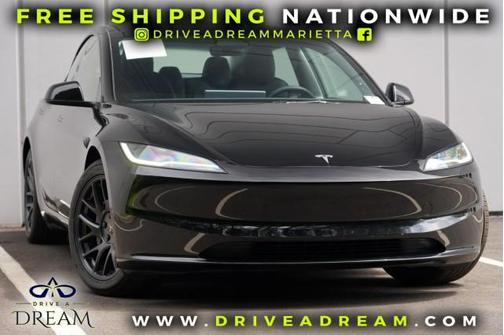 Solid Black 2024 Tesla Model 3 Standard Range
