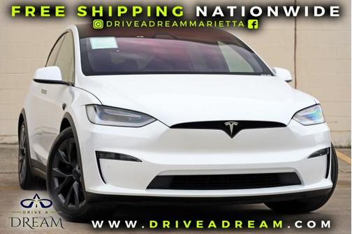 Pearl White Multi-Coat 2022 Tesla Model X Dual Motor All-Wheel Drive