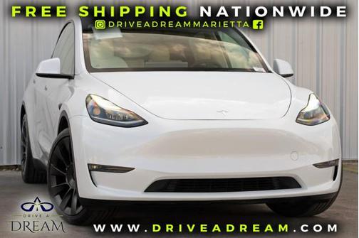 Pearl White Multi-Coat 2023 Tesla Model Y Long Range Dual Motor All-Wheel Drive