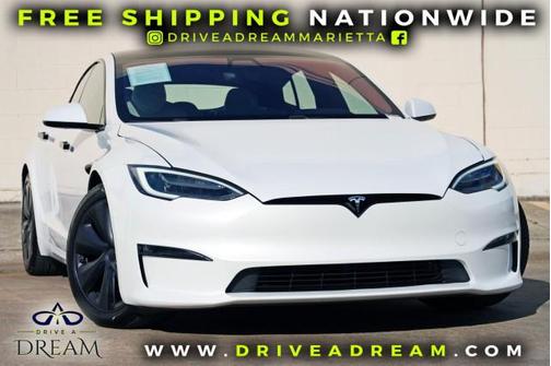 Pearl White Multi-Coat 2021 Tesla Model S Long Range