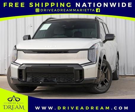 Ivory Silver 2024 Kia EV9 GT-Line