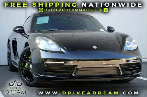 Black 2018 Porsche 718 Cayman w/ Premium Package