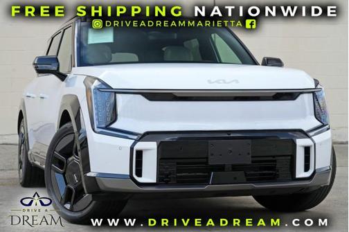 Glacial White Pearl 2026 Kia EV9 GT-Line