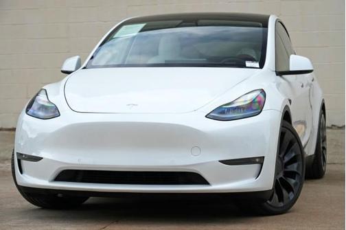 Pearl White Multi-Coat 2022 Tesla Model Y Performance Dual Motor All-Wheel Drive