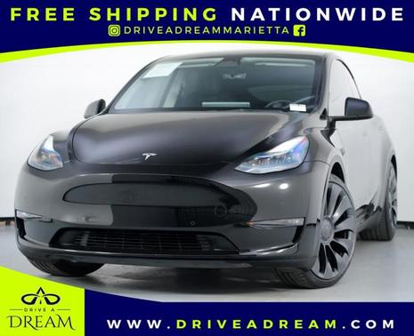 Solid Black 2022 Tesla Model Y Performance