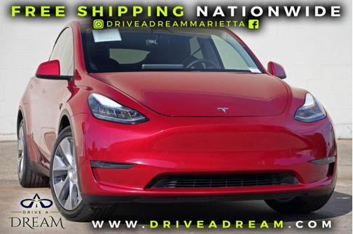 Red Multi-Coat 2021 Tesla Model Y Long Range Dual Motor All-Wheel Drive