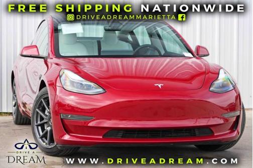 Red Multi-Coat 2022 Tesla Model 3 Standard Range