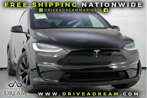 Solid Black 2022 Tesla Model X Dual Motor All-Wheel Drive