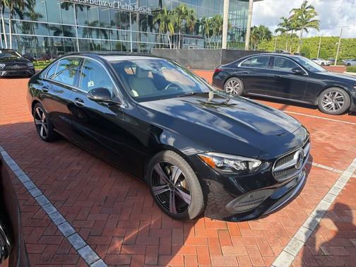 Black 2025 Mercedes-Benz C-Class