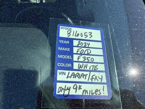 Star White Metallic Tri-Coat 2024 Ford F-350 Lariat
