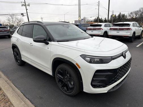 Opal White W/Deep Black Roof 2026 Volkswagen Tiguan 2.0T SE R-Line Black