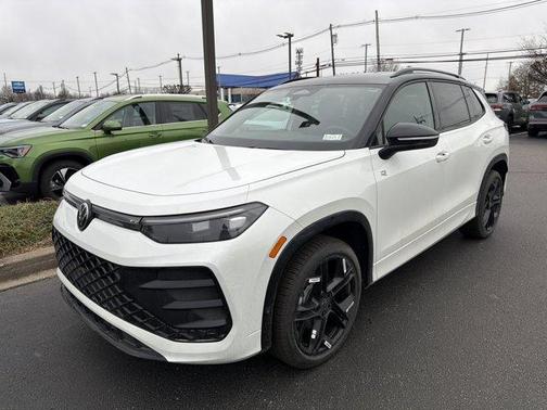 Opal White W/Deep Black Roof 2026 Volkswagen Tiguan 2.0T SE R-Line Black