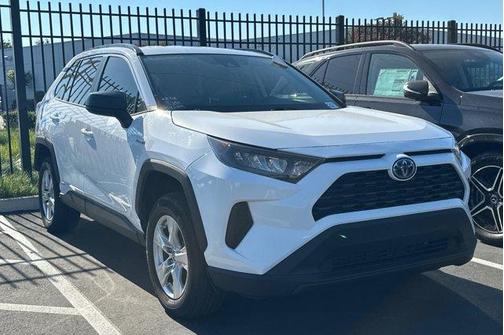 Super White 2021 Toyota RAV4 Hybrid LE