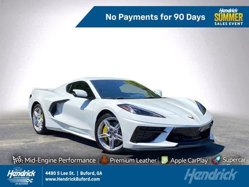 Arctic White 2020 Chevrolet Corvette 2LT
