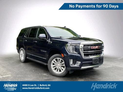 Midnight Blue Metallic 2021 GMC Yukon SLT