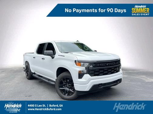 Summit White 2026 Chevrolet Silverado 1500 Custom