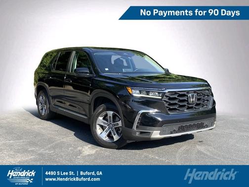 Crystal Black Pearl 2023 Honda Pilot EX-L 8 Passenger