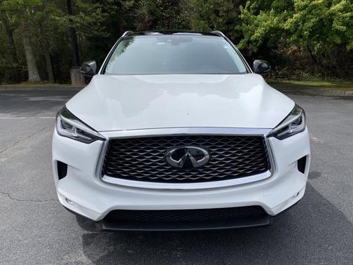 Lunar White 2021 INFINITI QX50 LUXE