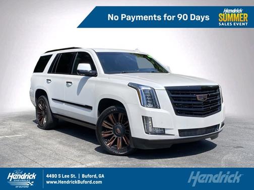 Crystal White Tricoat 2016 Cadillac Escalade Platinum