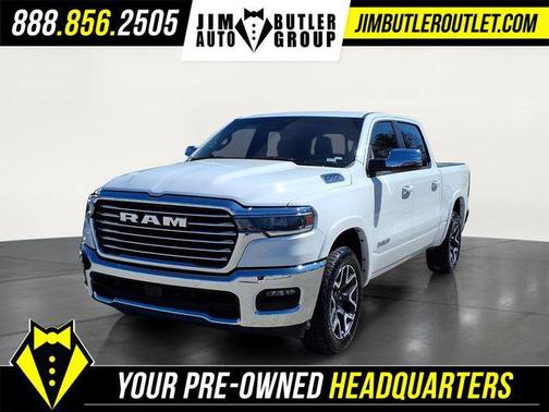 Bright White Clearcoat 2025 RAM 1500 Laramie