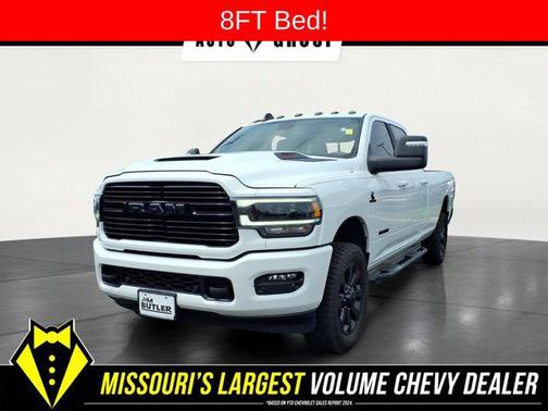 Bright White Clearcoat 2023 RAM 3500 Laramie Crew Cab 4x4 8' Box