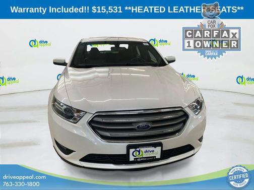White Platinum Clearcoat Metallic 2018 Ford Taurus SEL