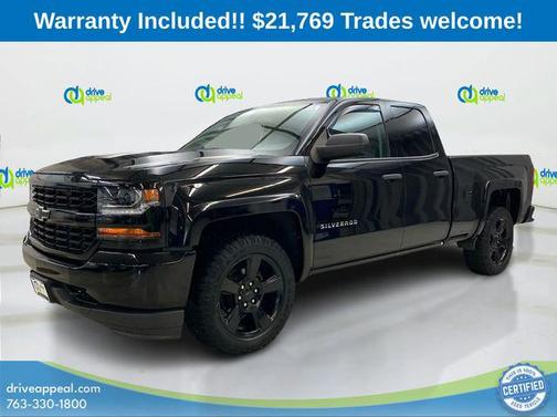 Black 2018 Chevrolet Silverado 1500 Custom