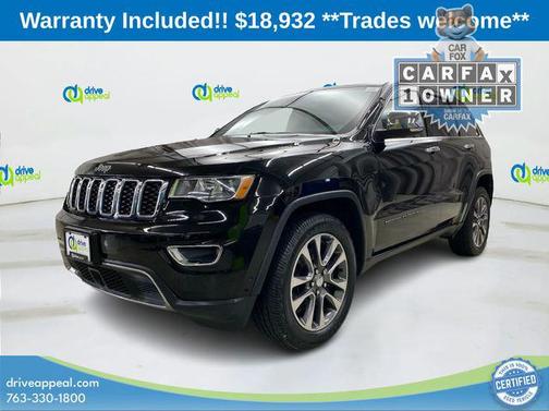 Diamond Black Crystal Pearlcoat 2018 Jeep Grand Cherokee Limited