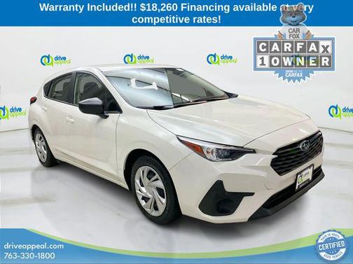 Crystal White Pearl 2024 Subaru Impreza Base