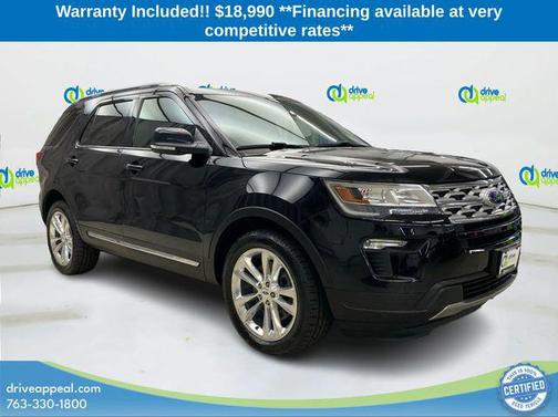 Agate Black Metallic 2019 Ford Explorer XLT