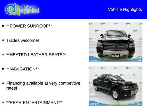 Black 2013 Chevrolet Avalanche LT